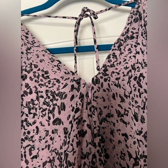 Halston Heritage Heritage Marble Print Popover Pleated Dress - Picture 6 of 9